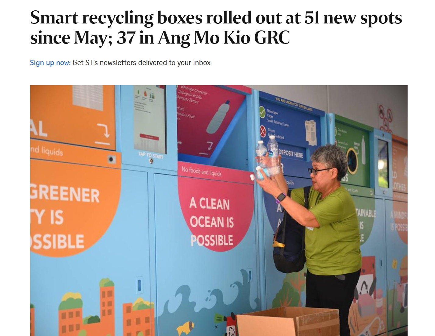 Smart recycling boxes rolled out at 51 new spots since May; 37 in Ang Mo Kio GRC