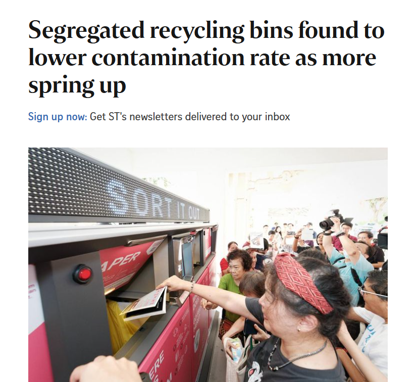 Segregated recycling bins found to lower contamination rate as more spring up