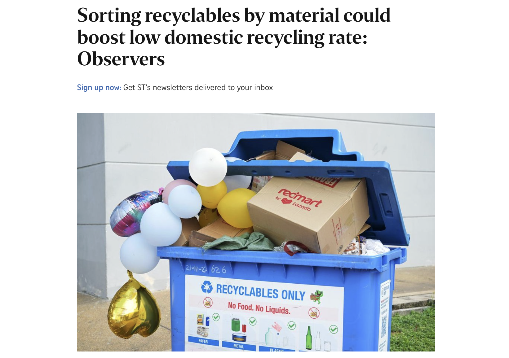 Sorting recyclables by material could boost low domestic recycling rate: Observers